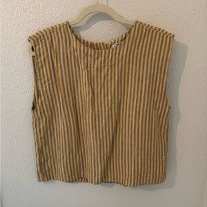 Madewell Linen Crop Top